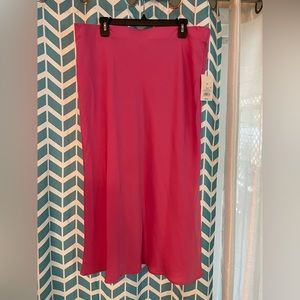 Women’s Midi A-line Satin Slip Skirt